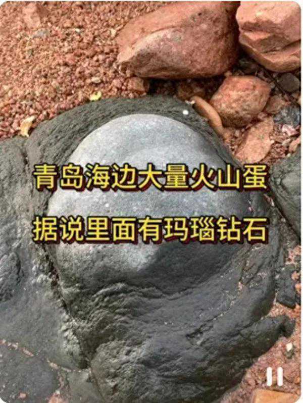 青岛海边大量火山蛋，里面藏着钻石？有人提着锤子去了……专家发声