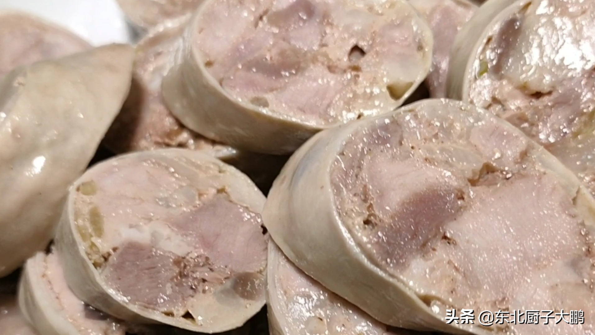 东北神秘名菜《大肠灌肉》家常做法，吃了还想
